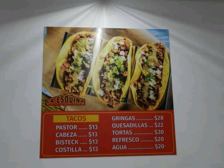 Menu Taqueria La Esquina-2